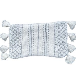 Pottery Barn Pillow cover 24x14 Cream and Gray